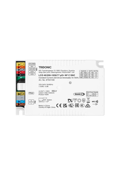 Zasilacz LED Tridonic LCO 40W 200-1050mA 77V pD+ NF C SNC
